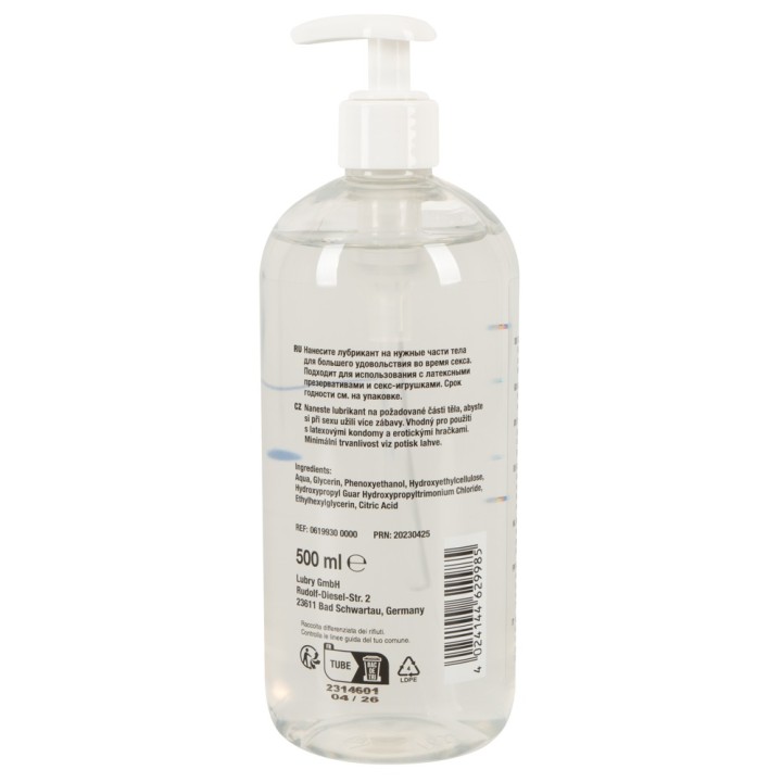 Lubrykant Waterbased 500 ml, bez oleju — Just Glide