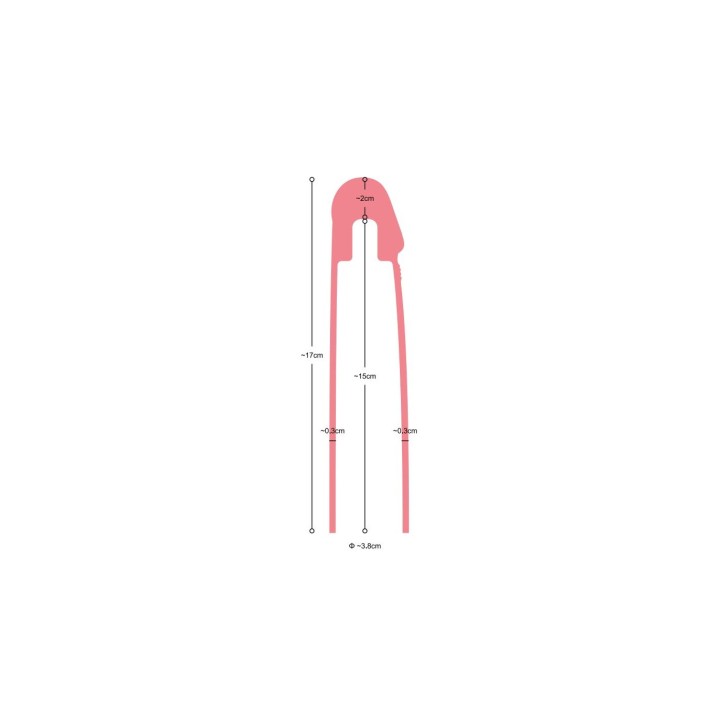REALISTIC PENIS SHEATH S2 FLESH 19.5 CM