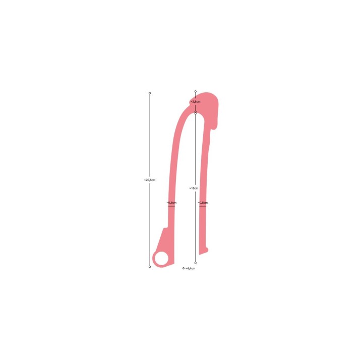 REALISTIC PENIS SHEATH S7 FLESH 21 CM W/ VIBRATION