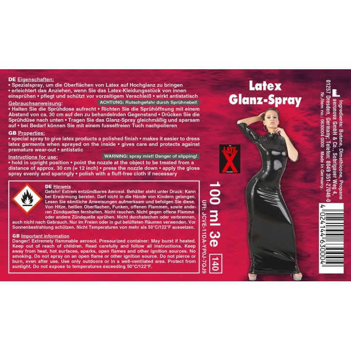 Latex Gloss Spray 100 — spray do lateksu — Late X