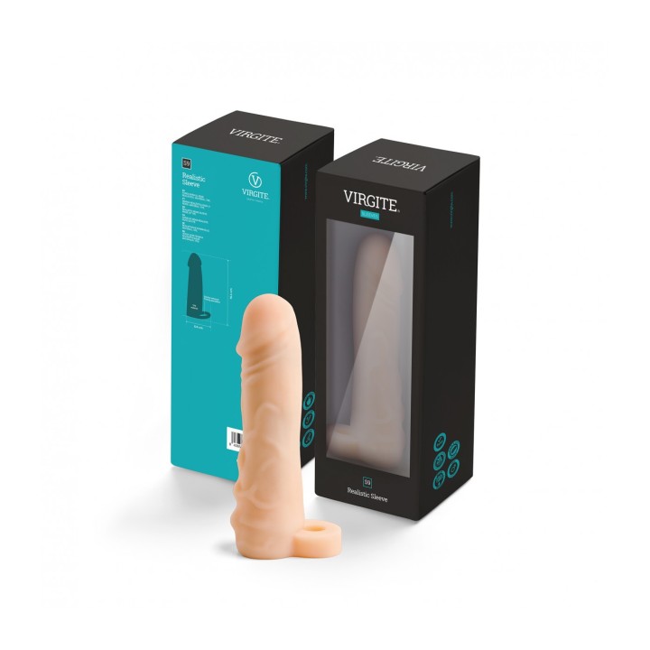 REALISTIC PENIS SHEATH S9 FLESH 16'4 CM