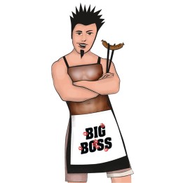 kein Label: Apron CHEFCOCK — fartuch, napis BIG BOSS
