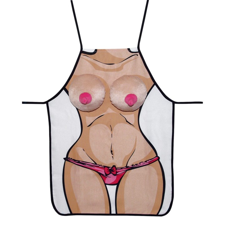 Boobs Apron — fartuch, pluszowe piersi — kein Label
