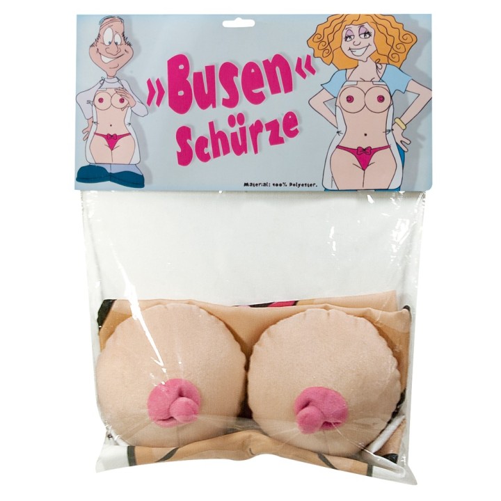 Boobs Apron — fartuch, pluszowe piersi — kein Label