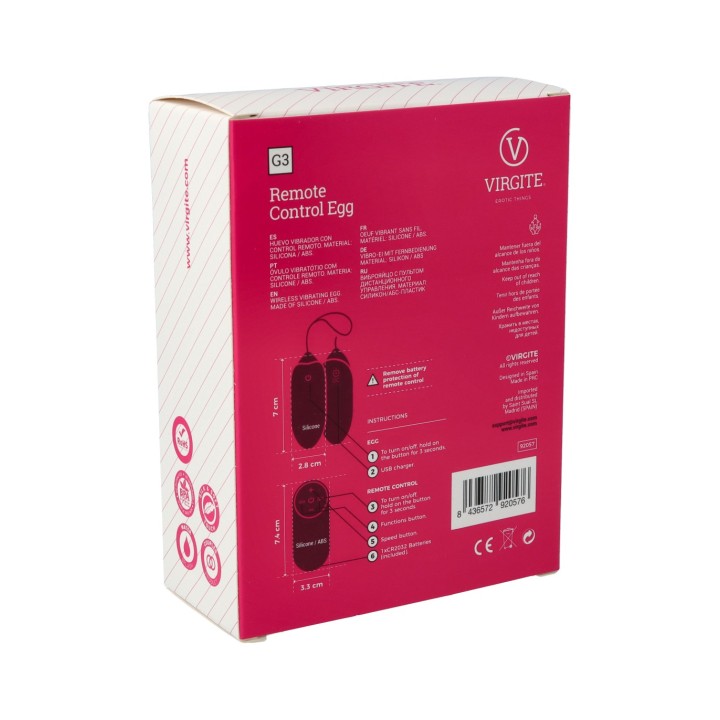 G3 RECHARGEABLE PURPLE VIBRATING EGG