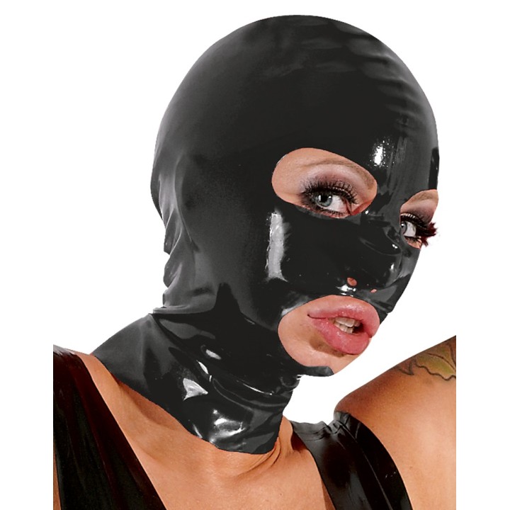 Latex Mask black — maska, elementy ABS — Late X
