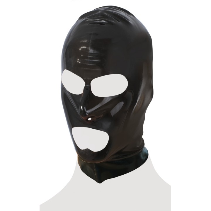 Latex Mask black — maska, elementy ABS — Late X