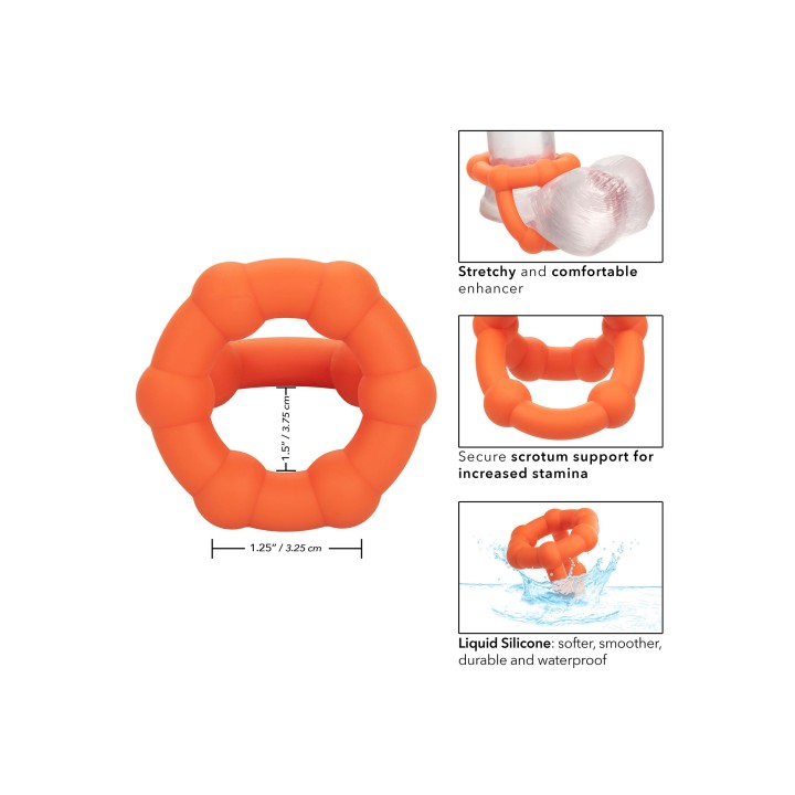 CalExotics Alpha Liquid Silicone All Star Ring