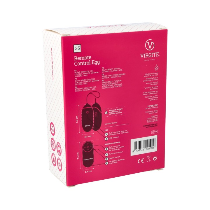 G5 RECHARGEABLE PURPLE VIBRATING EGG