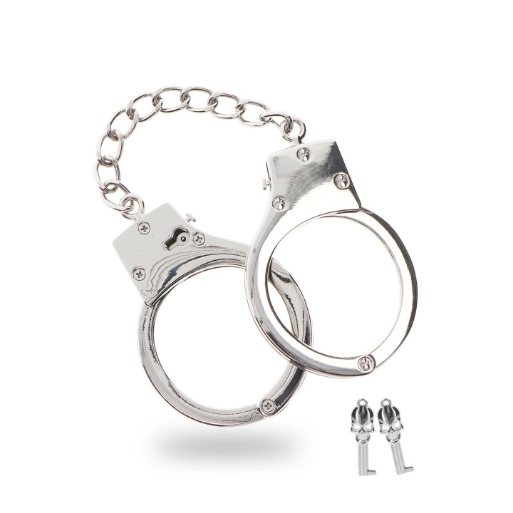Taboom Bondage Essentials Silver Plated BDSM Handcuffs