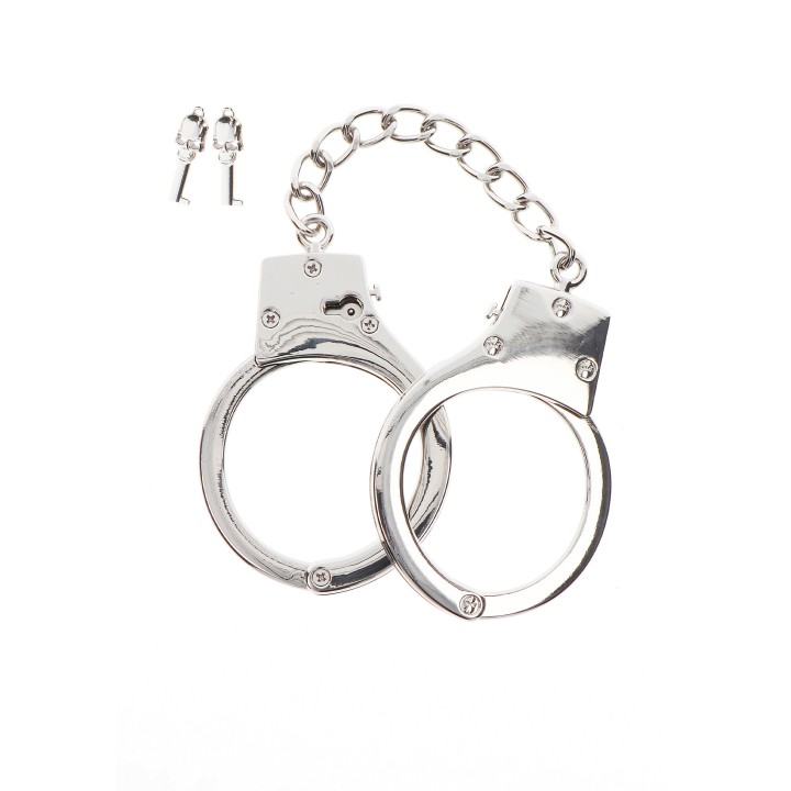Taboom Bondage Essentials Silver Plated BDSM Handcuffs