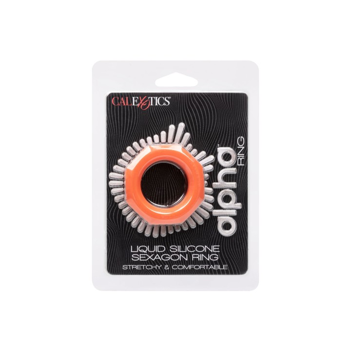 CalExotics Alpha Liquid Silicone Sexagon Ring