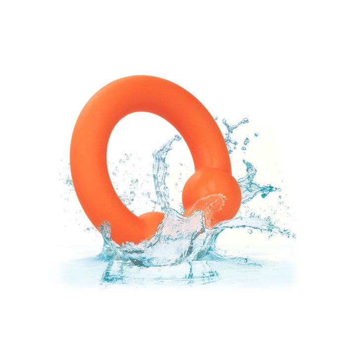 CalExotics Alpha Liquid Silicone Dual Ball Ring