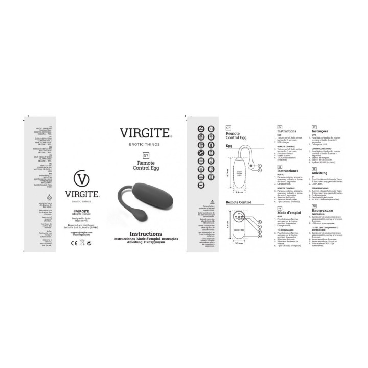 G7 RECHARGEABLE PURPLE VIBRATING EGG
