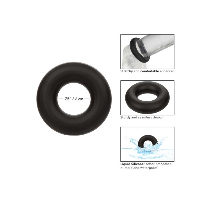 CalExotics Alpha Liquid Silicone Prolong Medium Ring