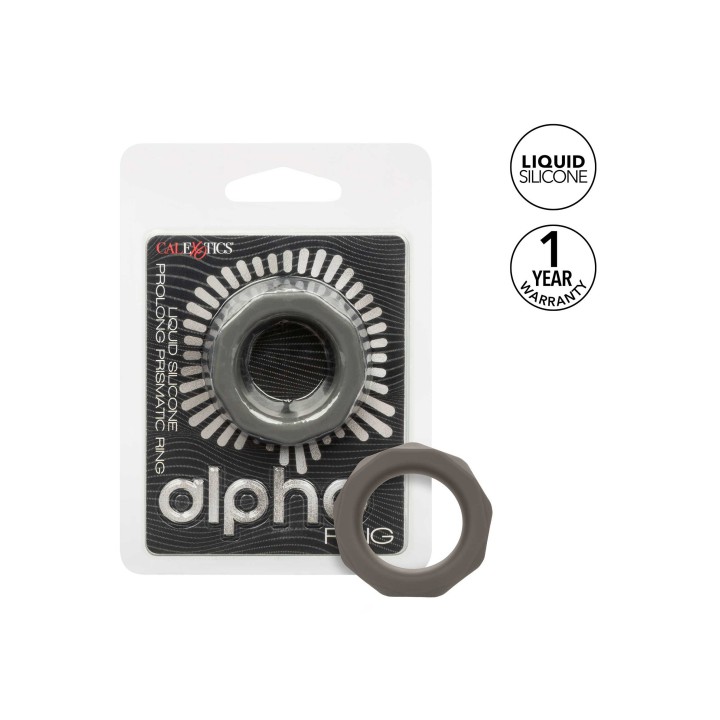 CalExotics Alpha Liquid Silicone Prolong Prismatic Ring