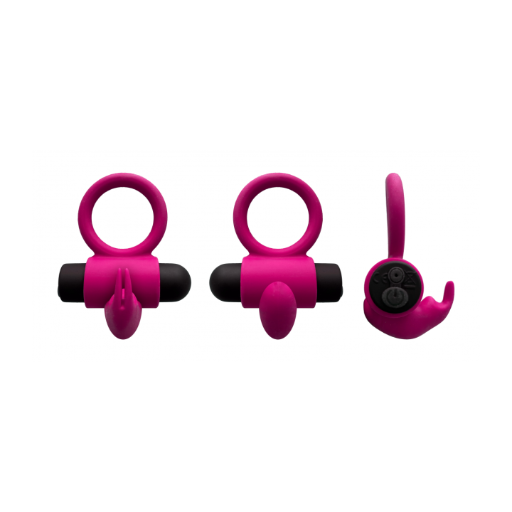 E9 PINK RECHARGEABLE VIBRATING RING