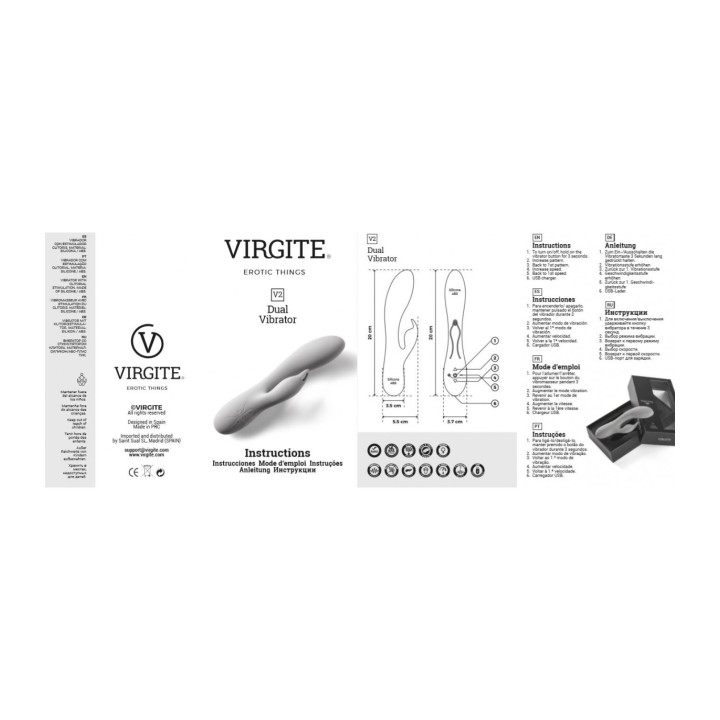 RECHARGEABLE VIBRATOR V2 BLUE