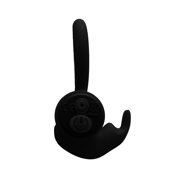 E9 BLACK RECHARGEABLE VIBRATING RING