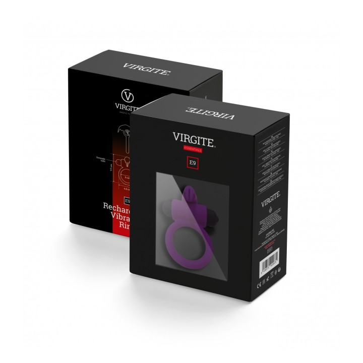E9 PURPLE RECHARGEABLE VIBRATING RING