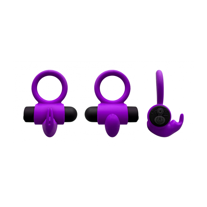 E9 PURPLE RECHARGEABLE VIBRATING RING