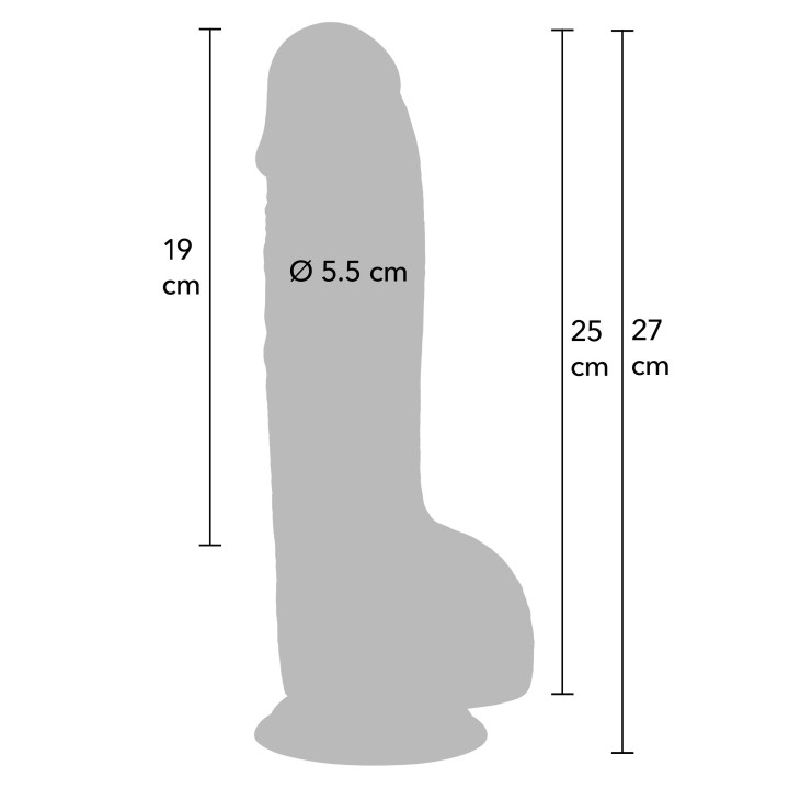 Realistic Dildo PVC 25 cm
