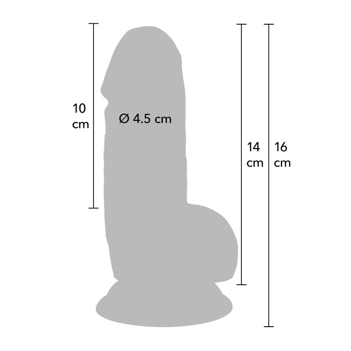 Realistic Dildo PVC 14 cm