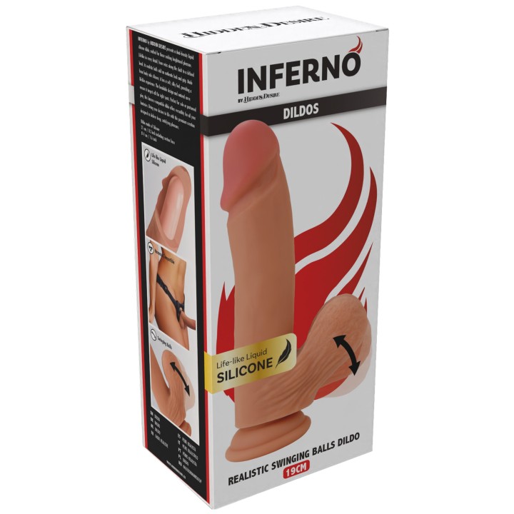 Realistic Dildo Liquid Silicone 19 cm