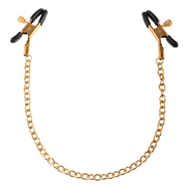 FFS Gold Chain Nipple Clamps